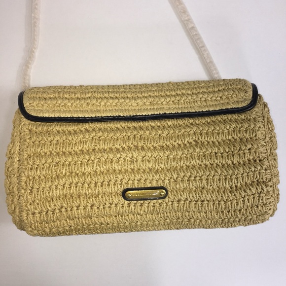 Rebecca Minkoff Straw Envelope Flap Clutch